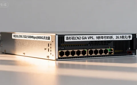 洛杉矶CN2 GIA VPS，9折年付85折，26.9美元/季，1核2G/20G SSD/500Mbps@800G月流量，VPS评测靠谱吗？