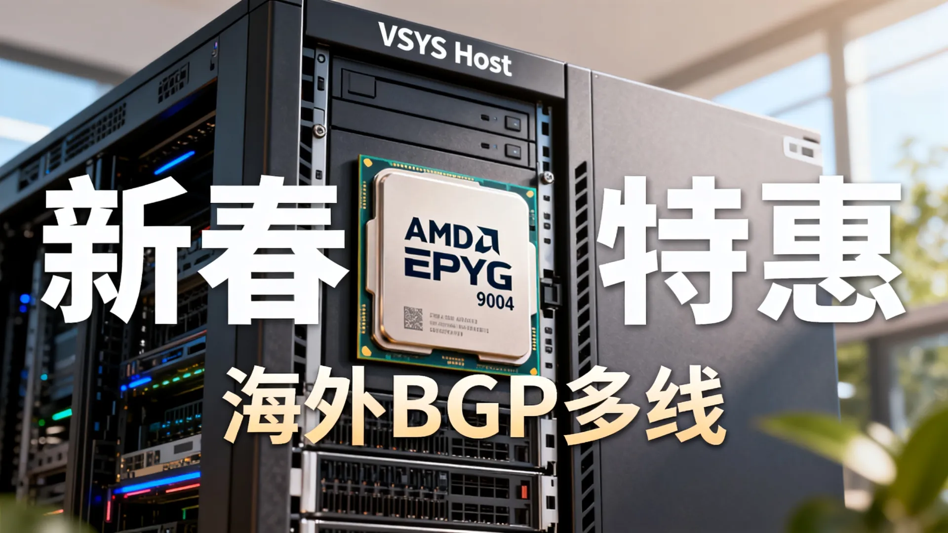 新春特惠 海外BGP多线 VSYS.host - AMD EPYC 9004,流量无封顶 新春特惠 海外BGP多线 VSYS