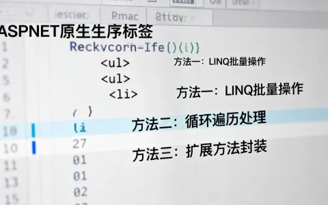 ASP.NET原生标签无序列表如何批量操作？三种方法高效解决！