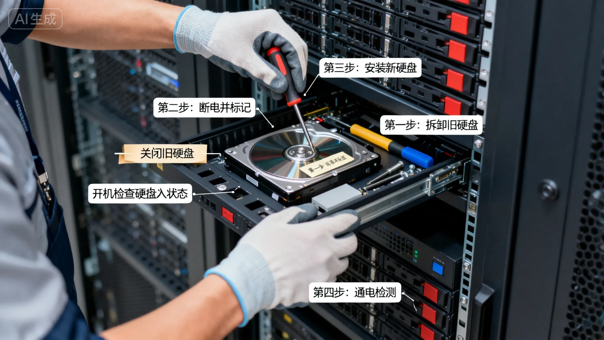 服务器硬盘如何更换?详细步骤图解|服务器硬盘故障扩容升级指南 服务器硬盘如何更换?详细步骤图解|服务器硬盘故障扩容升级指南