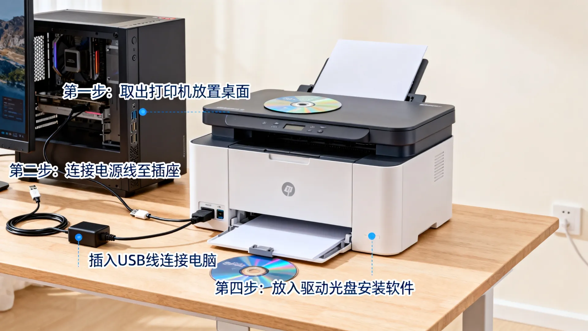 怎样安装打印机到电脑全部过程 怎样安装打印机到电脑全部过程