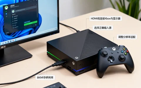 Xbox怎么连接电脑屏幕，Xbox投屏到电脑显示器怎么设置