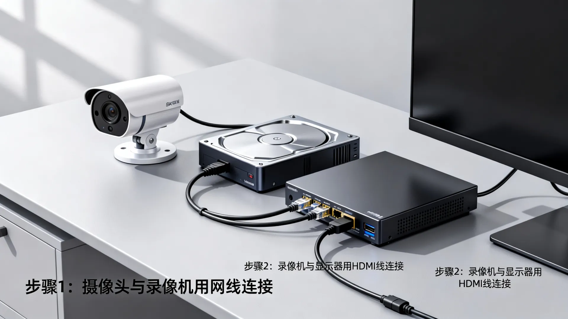 监控摄像头如何连接网络硬盘视频 监控摄像头如何连接网络硬盘视频