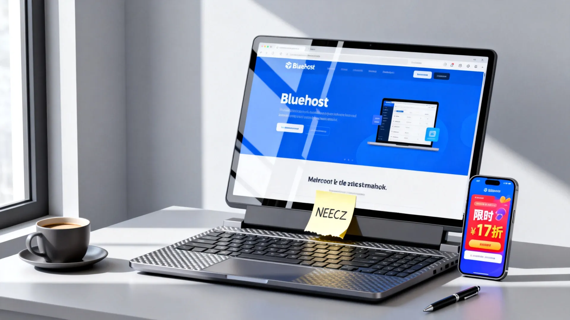 Bluehost优惠码NEECZ怎么用?限时17折首期网站托管省钱攻略 Bluehost优惠码NEECZ怎么用