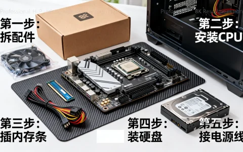 手把手配电脑教程怎么做，小白新手第一次组装电脑详细步骤