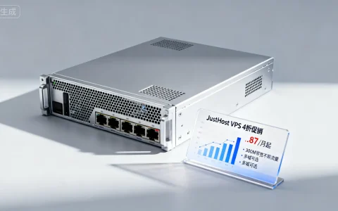 JustHost VPS 4折促销，$1.87/月起，300M带宽不限流量，多城可选，这性价比真的好吗？