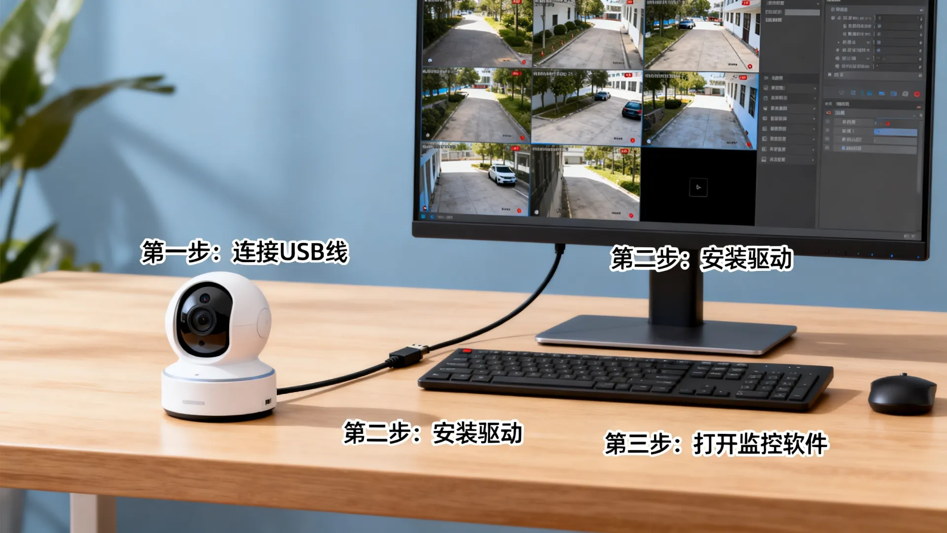监控摄像头怎么连接电脑视频 监控摄像头怎么连接电脑视频