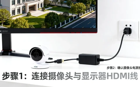 监控摄像头怎么接显示器，不用录像机怎么接线？