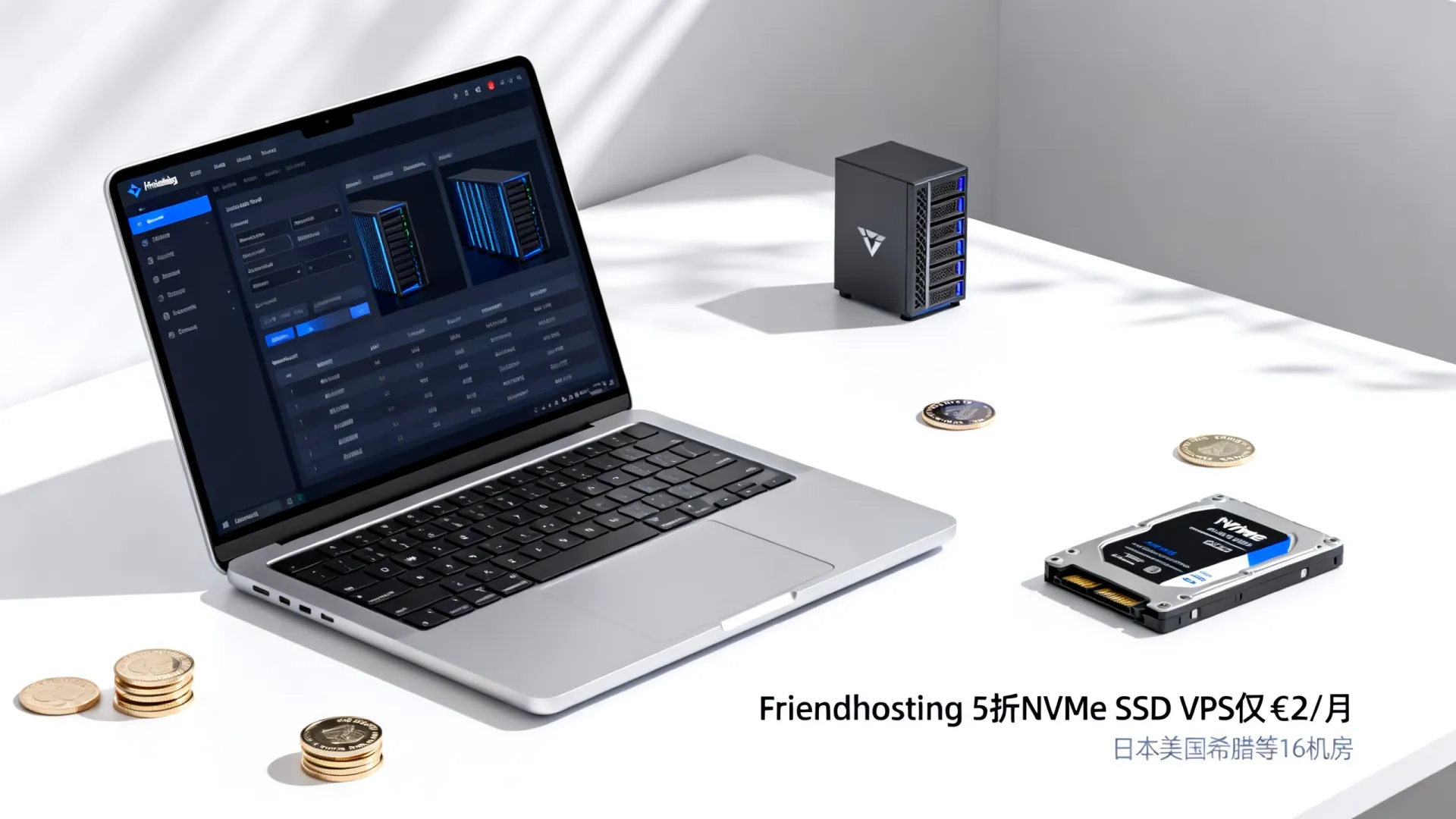 大硬盘VPS哪里便宜?Friendhosting 5折NVMe SSD VPS仅€2/月,日本美国希腊等16机房 大硬盘VPS哪里便宜?Friendhosting 5折NVMe SSD VPS仅€2/月,日本美国希腊等16机房