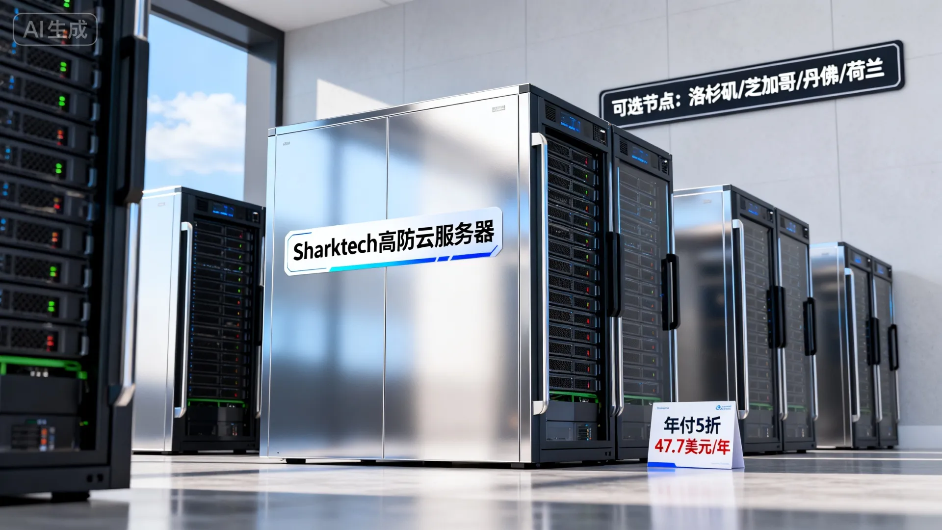 Sharktech：高防云服务器年付5折，.7/年(1核/2G/40G/1Gbps@4TB流量/60Gbps防御)，有洛杉矶/芝加哥/丹佛/荷兰 - VPS评测 - 国外VPS，国外VPS商家，评测及优惠
