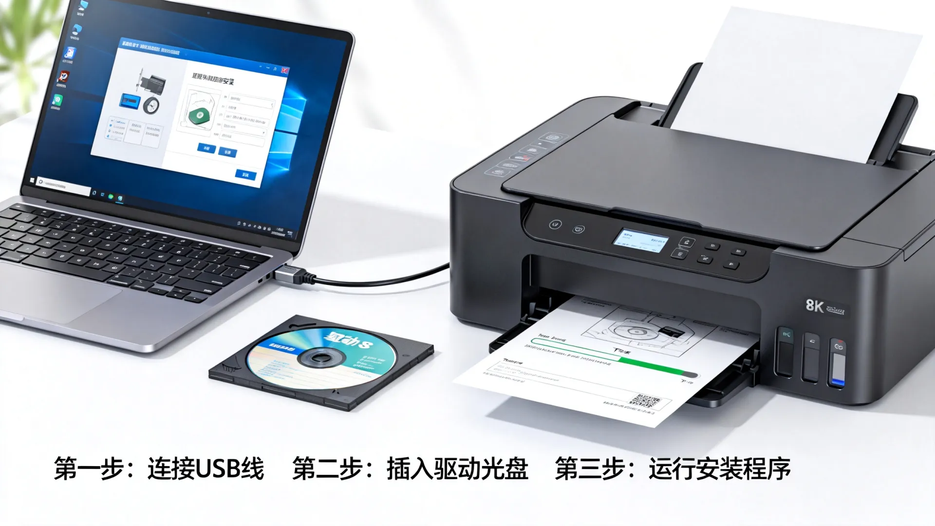 打印机连接电脑怎么安装驱动 打印机连接电脑怎么安装驱动