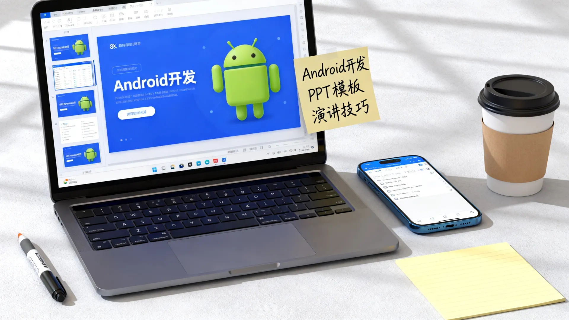 如何制作吸引眼球的Android开发演讲PPT?精选模板与演讲技巧分享 如何制作吸引眼球的Android开发演讲PPT