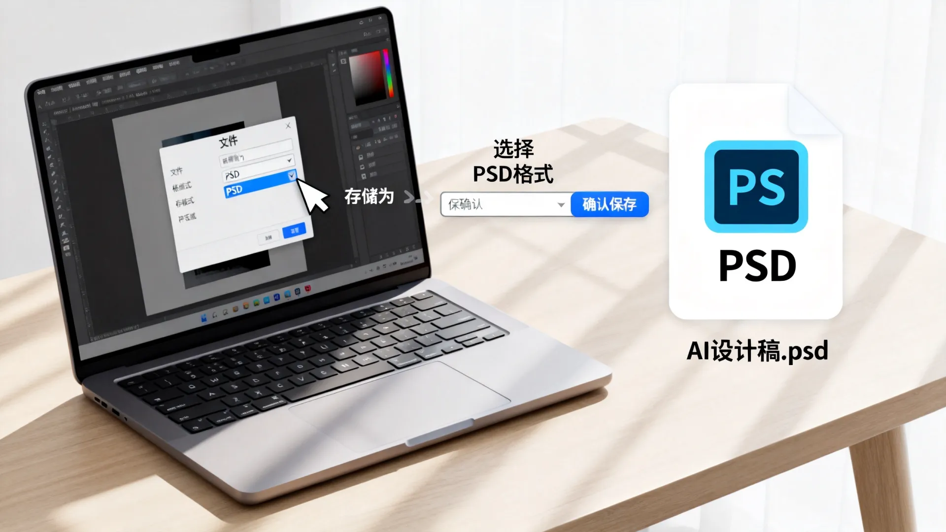 ai怎么存储为psd ai怎么存储为psd