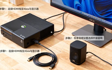 Xbox怎么连电脑显示器，Xbox连显示器没声音怎么办？
