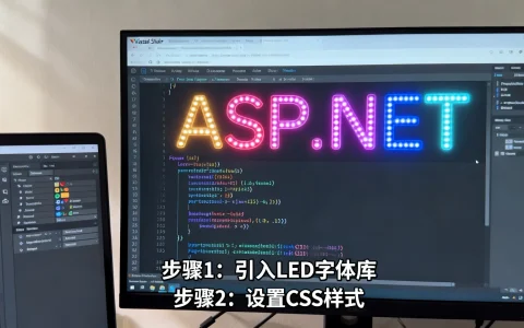 如何在ASP.NET网页添加LED字体？LED字体特效实现教程