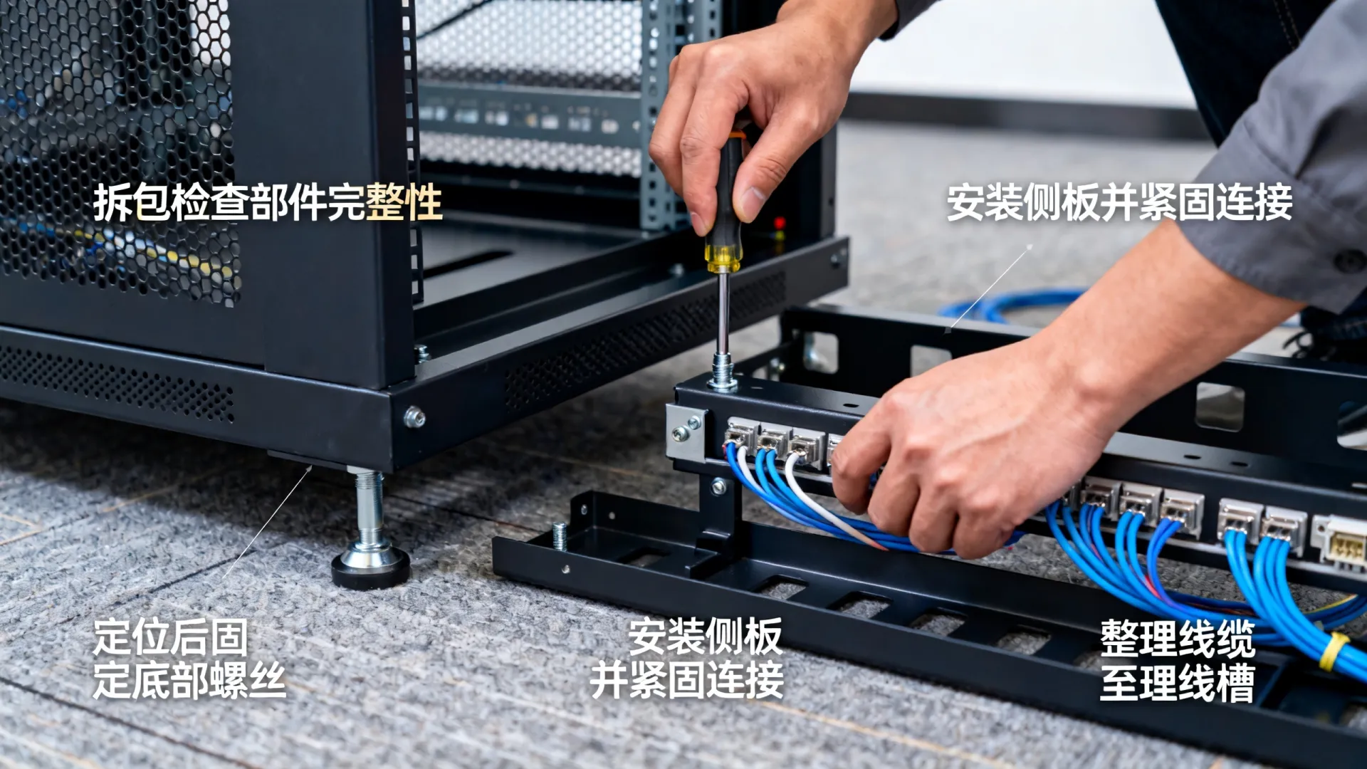 服务器机柜如何安装?详细步骤与注意事项 服务器机柜如何安装