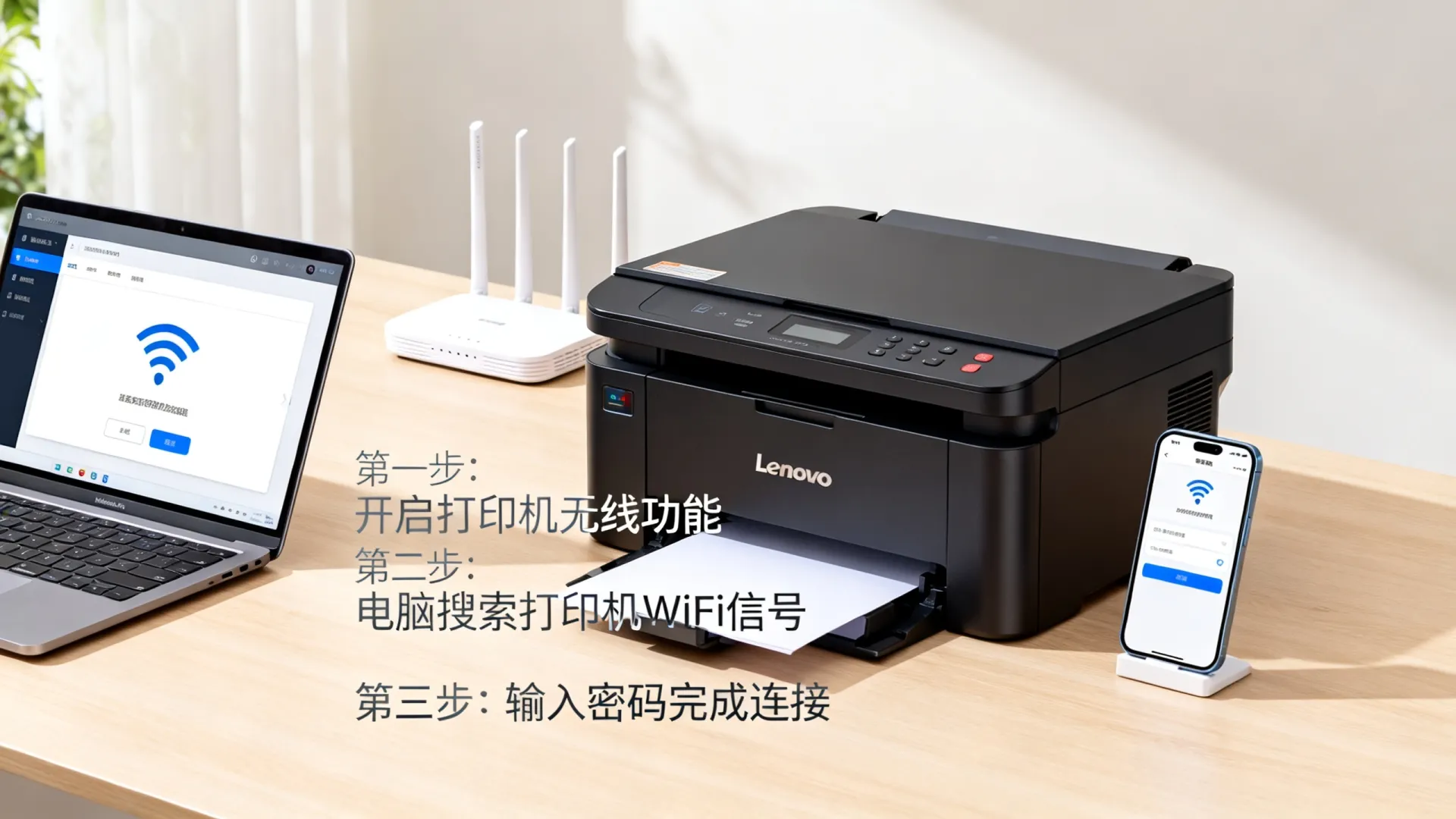 联想打印机连接电脑步骤 联想打印机连接电脑步骤