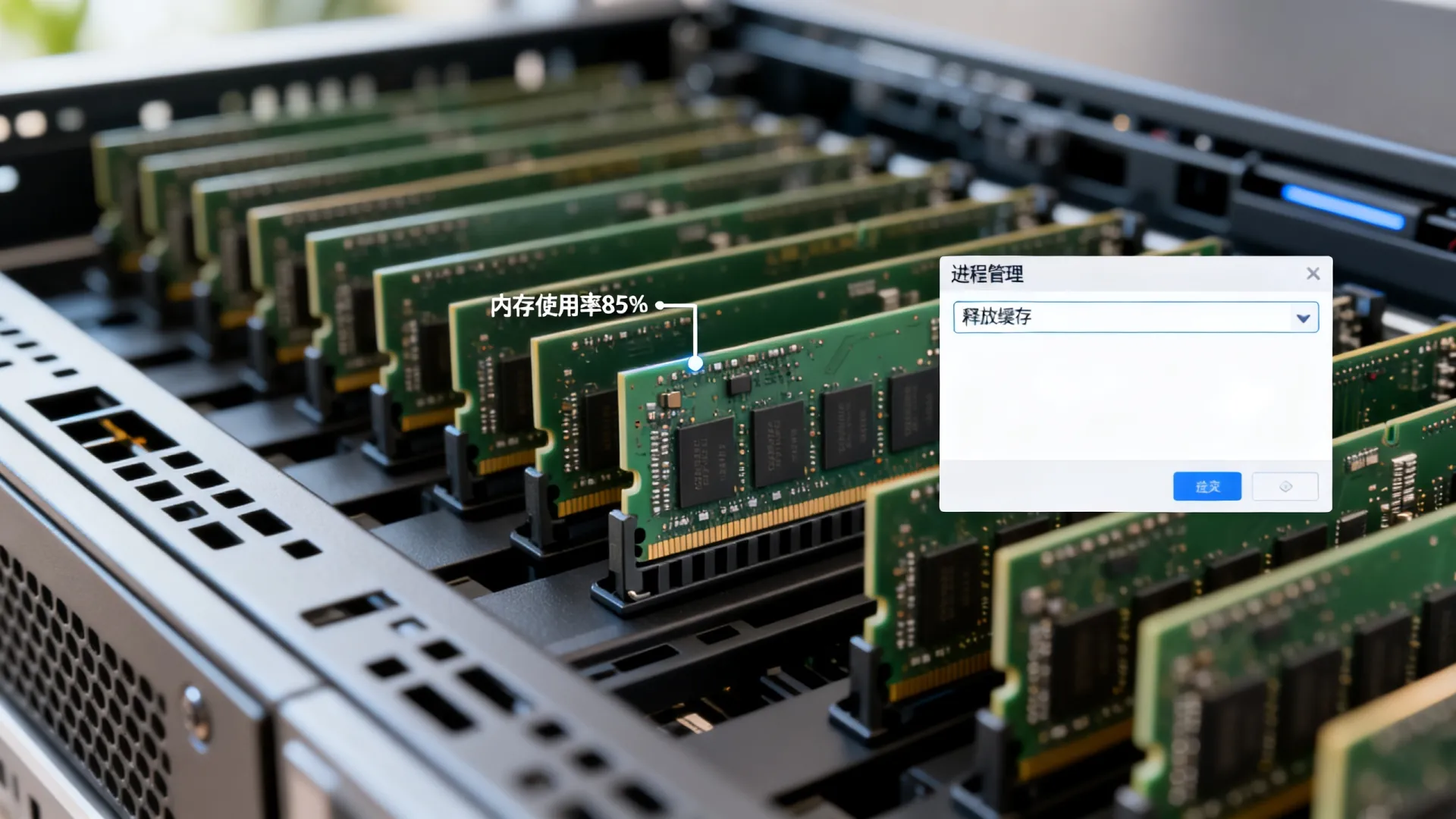服务器有一半内存不足 服务器有一半内存不足