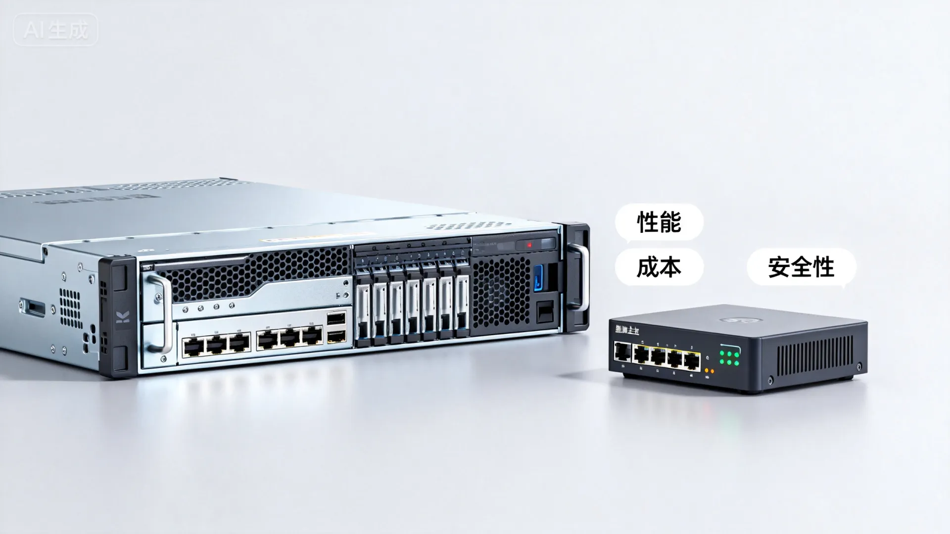 服务器与虚拟主机在性能、成本和安全性上的主要区别有哪些？