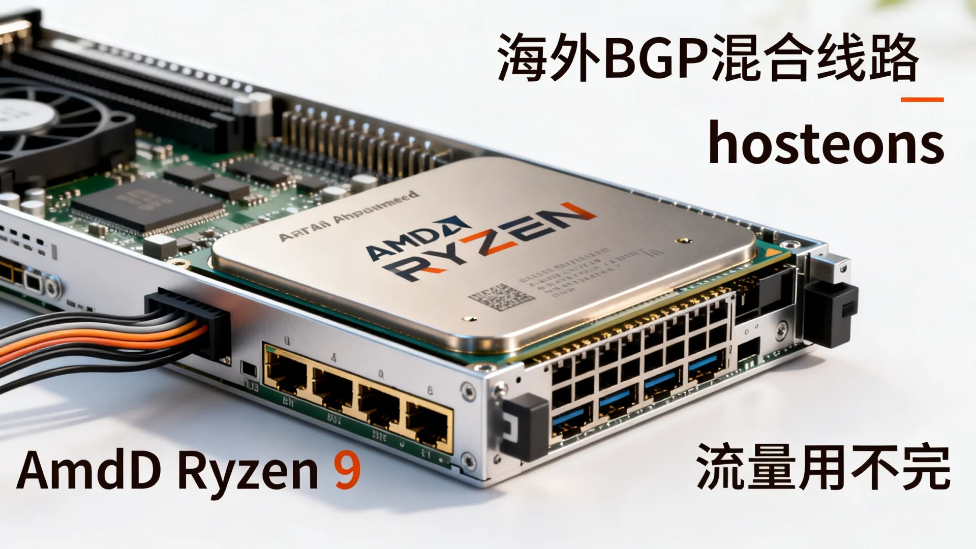 海外BGP混合线路 hosteons - AMD Ryzen 9,流量用不完 海外BGP混合线路 hosteons