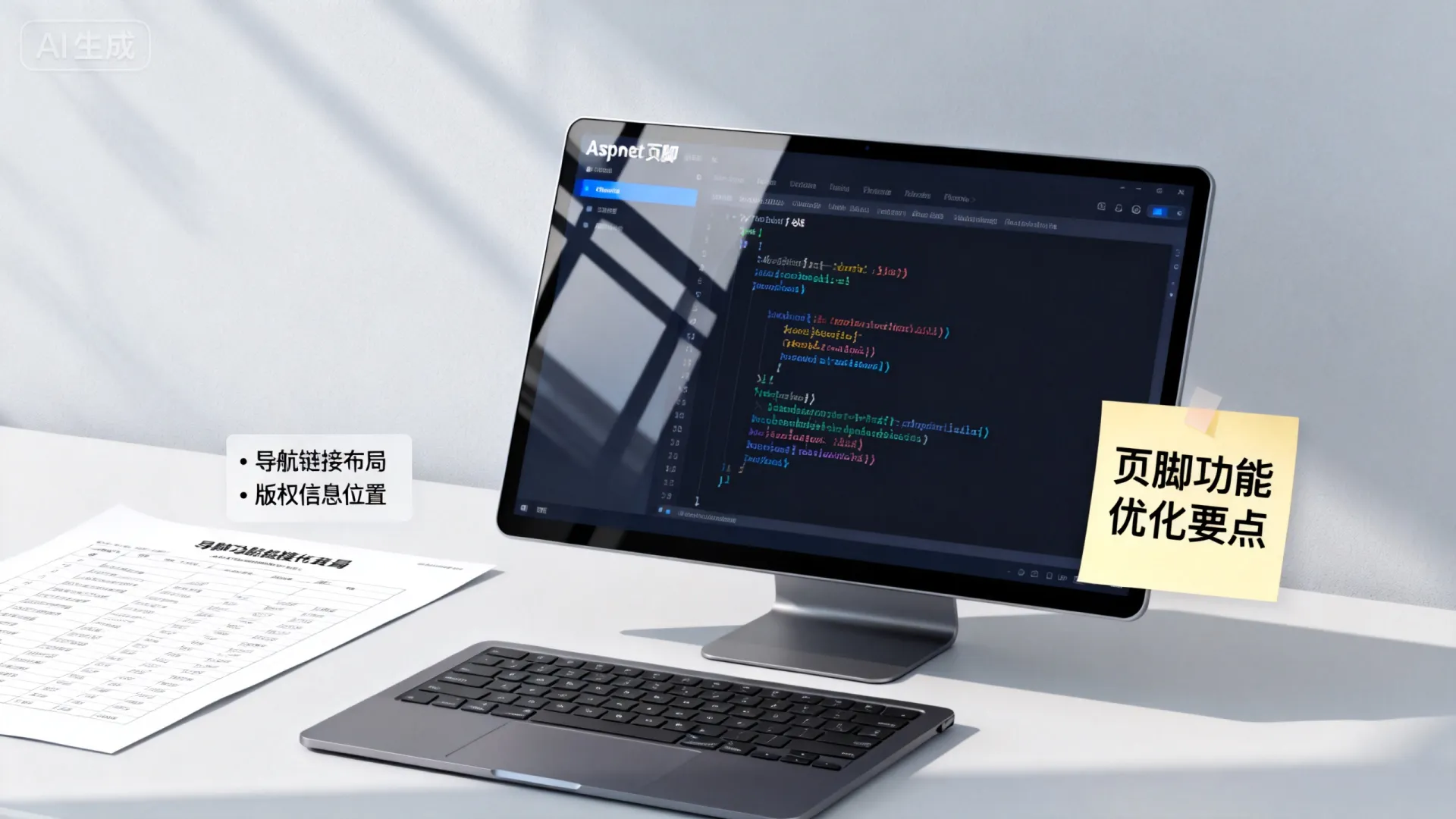 aspnet页脚