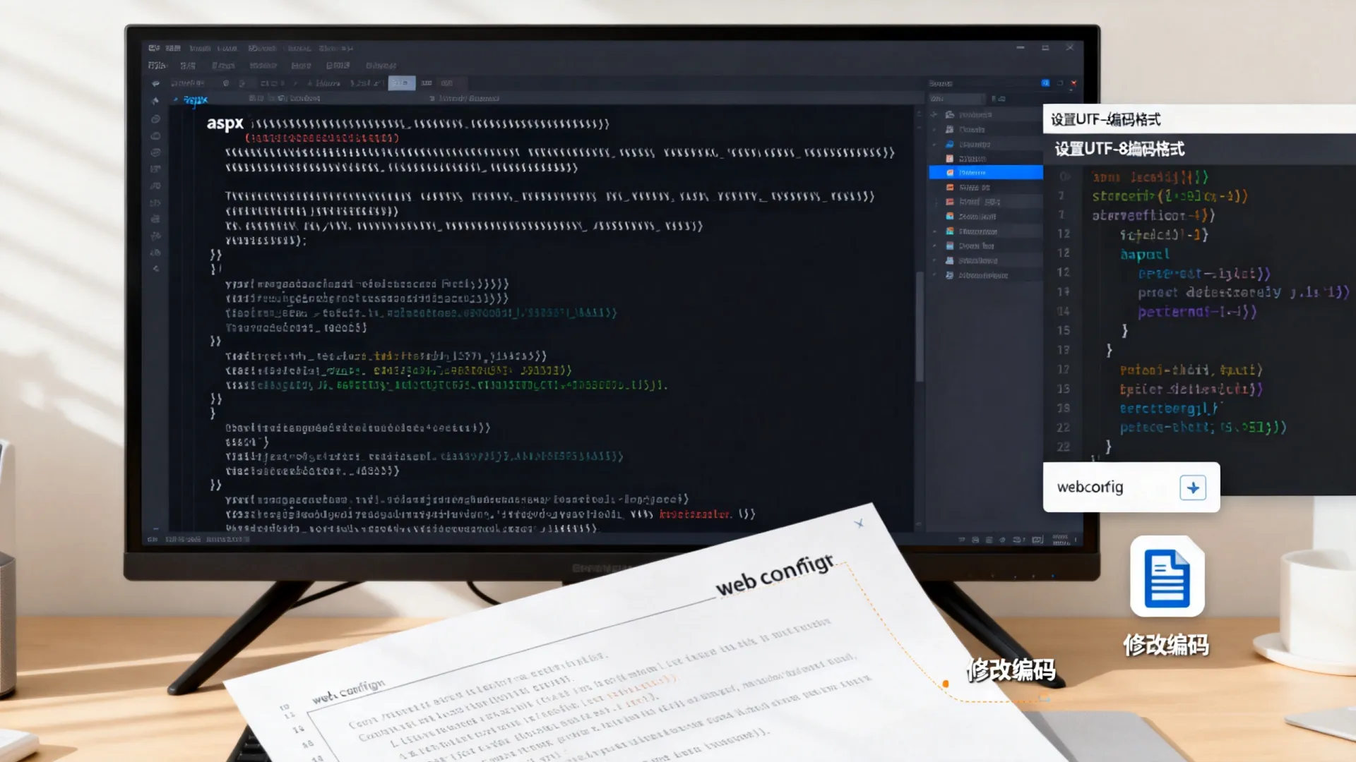 aspx文件乱码怎么解决设置UTF-8编码格式 aspx文件乱码怎么解决设置UTF-8编码格式