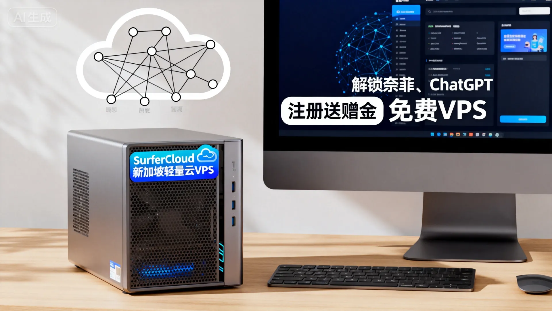 SurferCloud怎么样?SurferCloud新加坡轻量云VPS测评分享,解锁奈菲、chatgpt等流媒体;注册送赠金购买免费VPS - VPS评测 - 国外VPS，国外VPS商家，评测及优惠