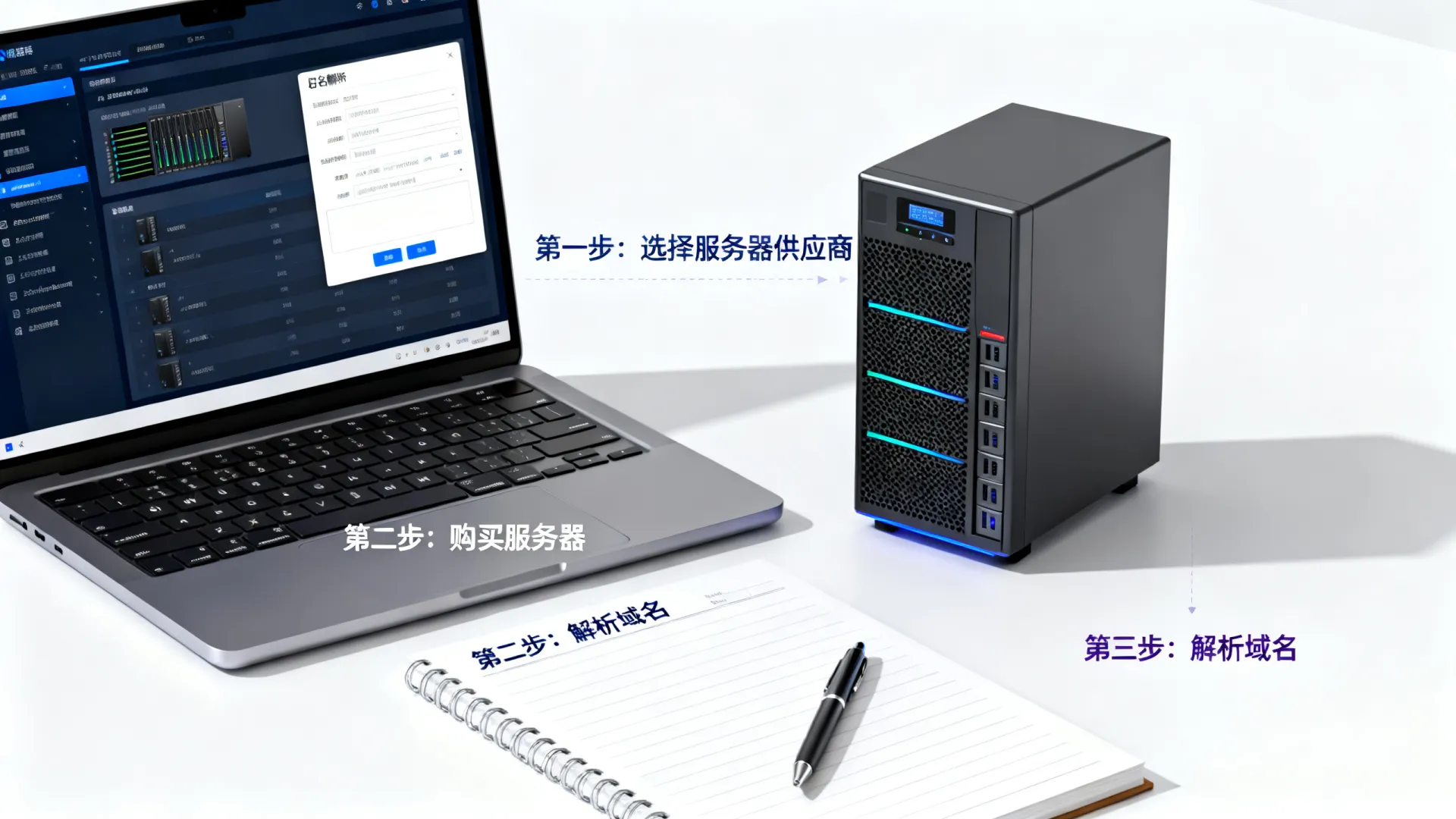 如何购买服务器并绑定域名？服务器域名绑定教程指南
