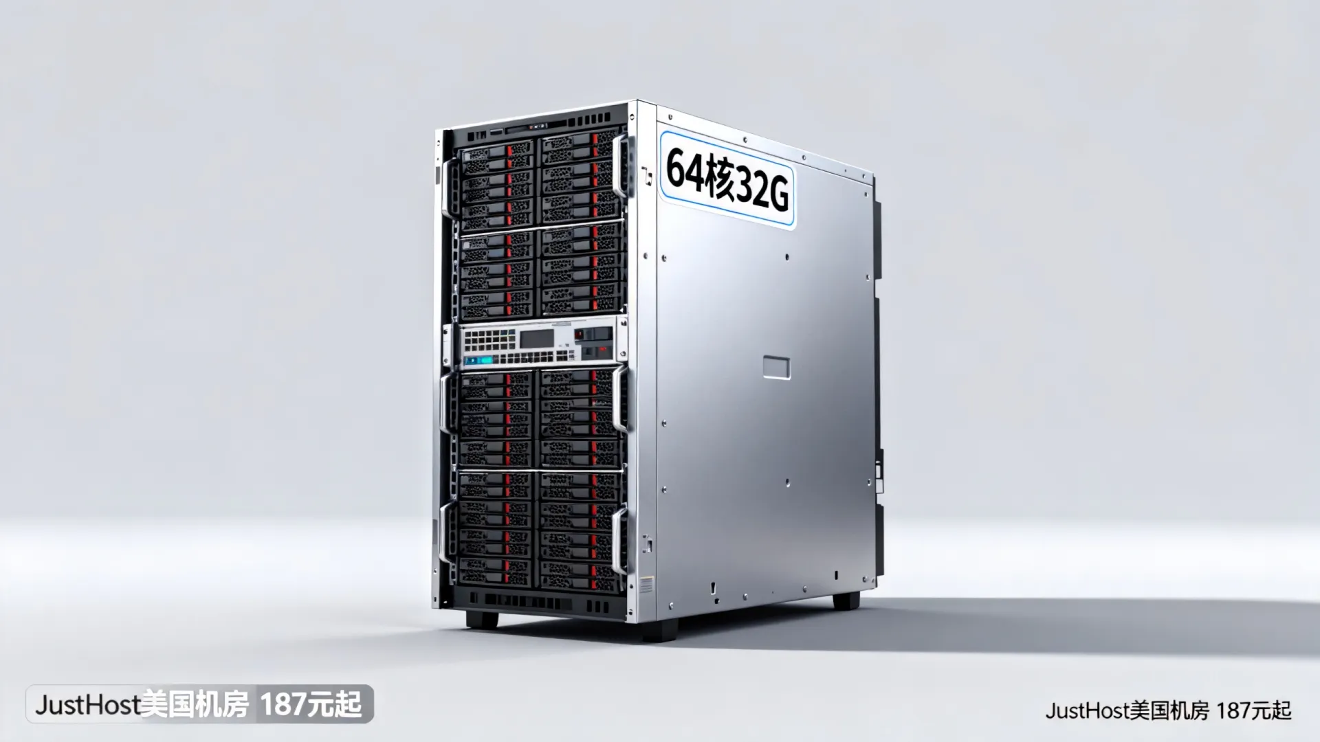 JustHost美国机房64核32G服务器仅187元起?64核32G服务器多少钱 JustHost美国机房64核32G服务器仅187元起