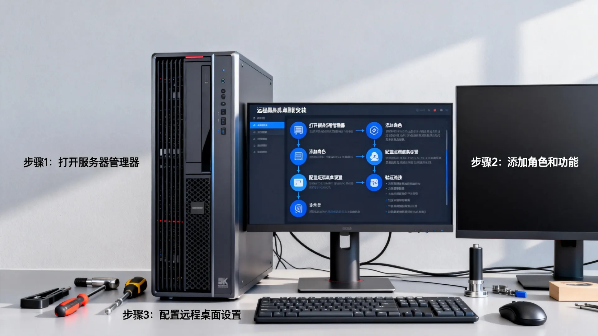 服务器的远程桌面服务怎么安装