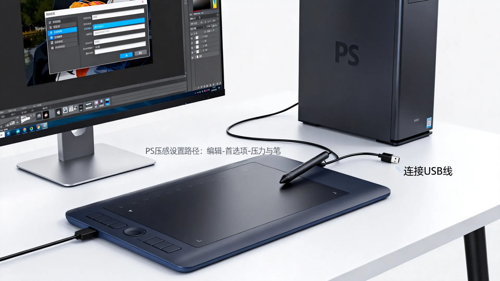 电脑手感怎么用ps 电脑手感怎么用ps