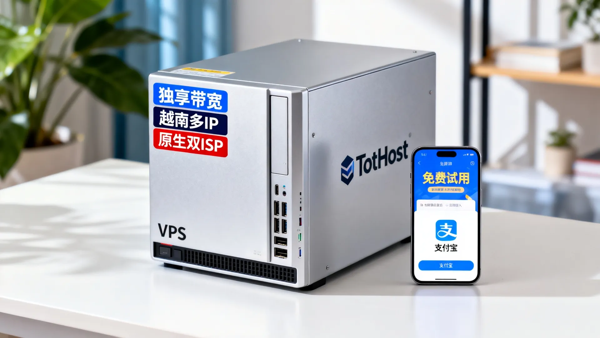 活动期间 TotHost独享带宽越南多IP原生双ISP VPS