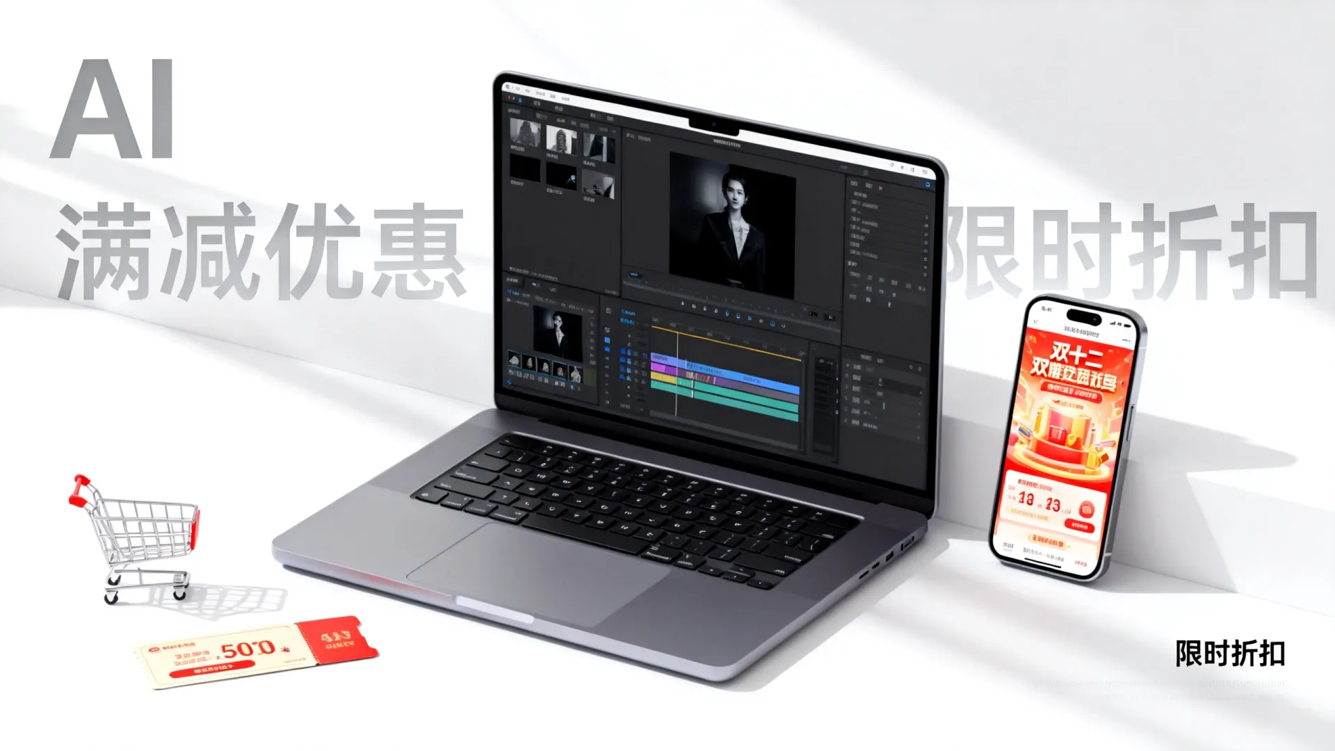 AI剪辑双十二活动 AI剪辑双十二活动