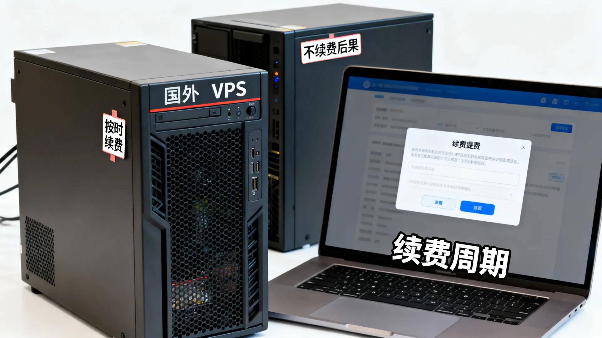 国外vps服务器按时续费有几个