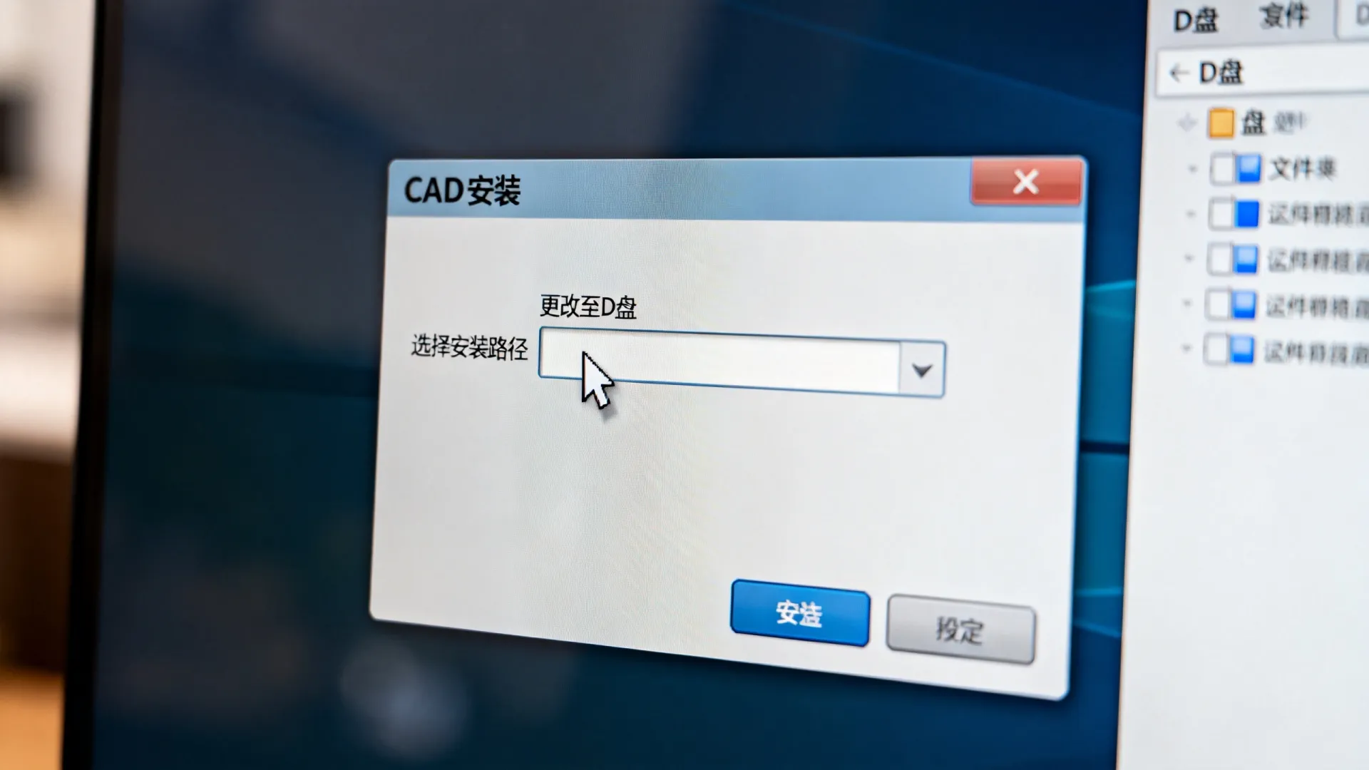 cad怎么安装到d盘 cad怎么安装到d盘