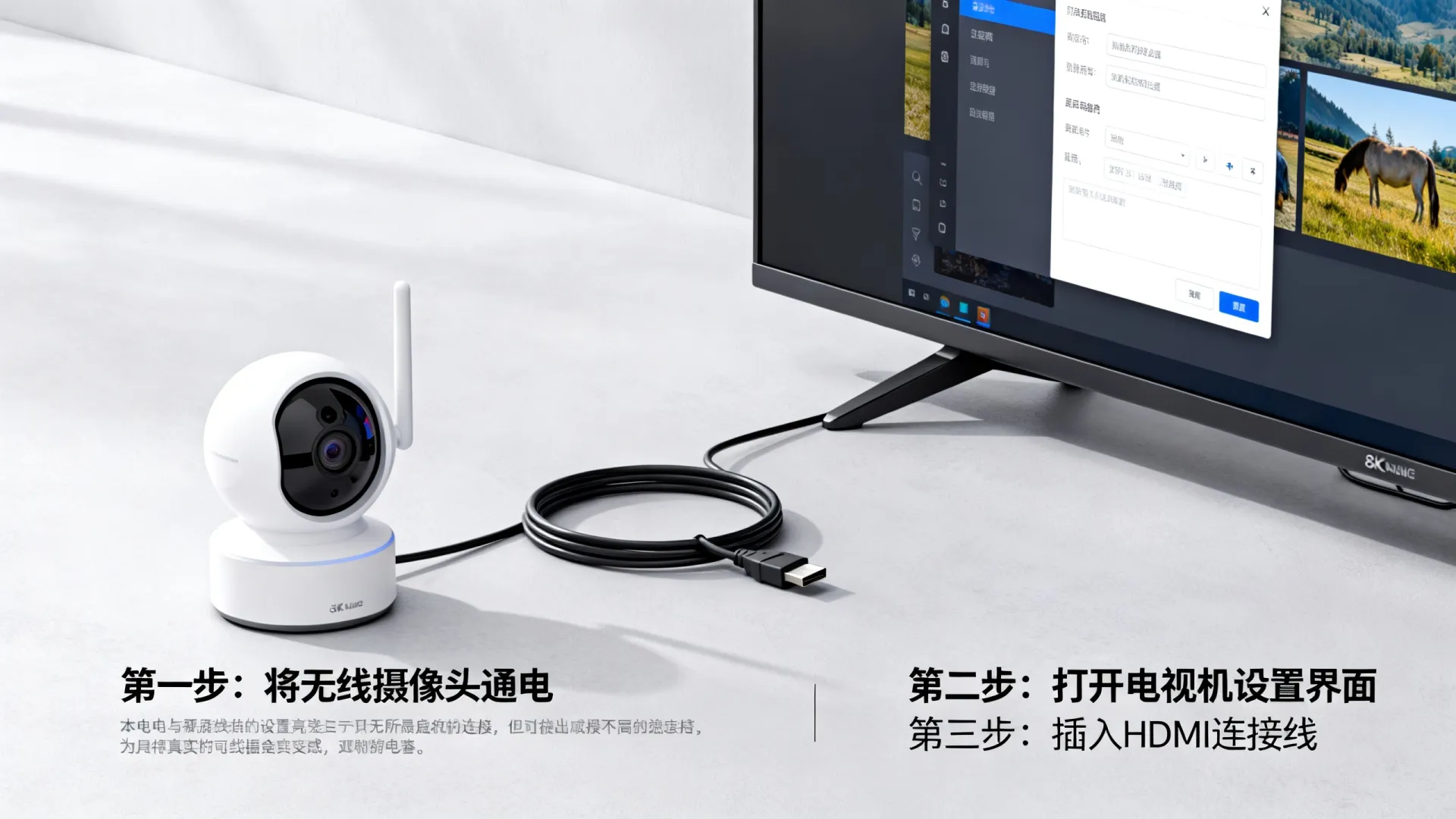 监控摄像头怎么连接电视机