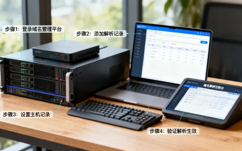 服务器与虚拟主机绑定域名解析的具体操作步骤是怎样的？