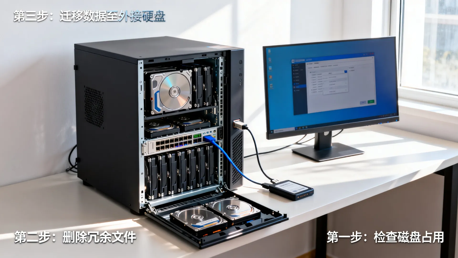 服务器磁盘爆满怎么办?三步清理技巧解决磁盘空间不足! 三步清理技巧解决磁盘空间不足