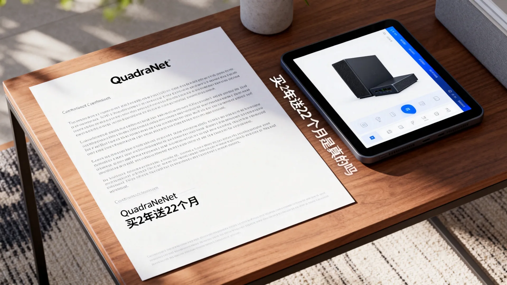 QuadraNet买2年送22个月?买2年送22个月是真的吗 QuadraNet买2年送22个月