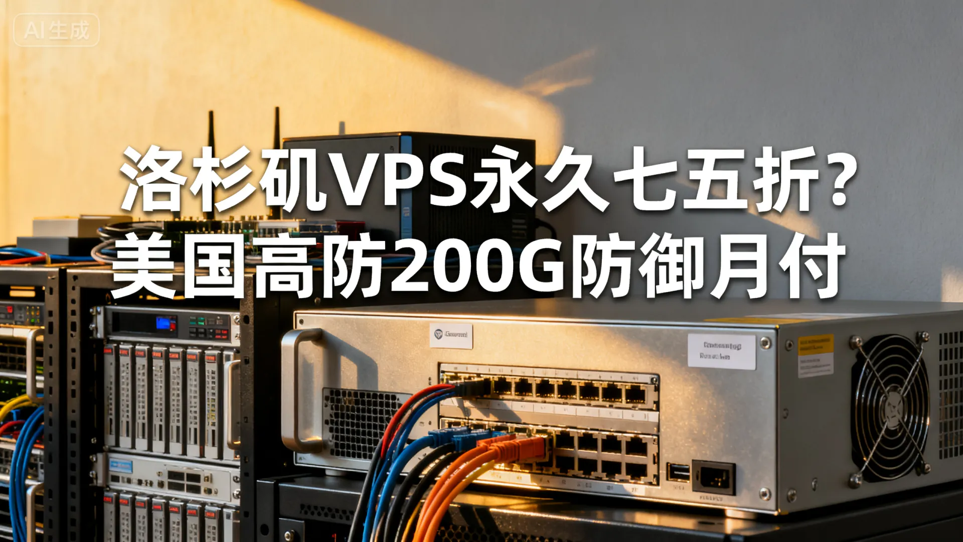 洛杉矶VPS永久七五折?美国高防200G防御月付起 洛杉矶VPS永久七五折?美国高防200G防御月付起