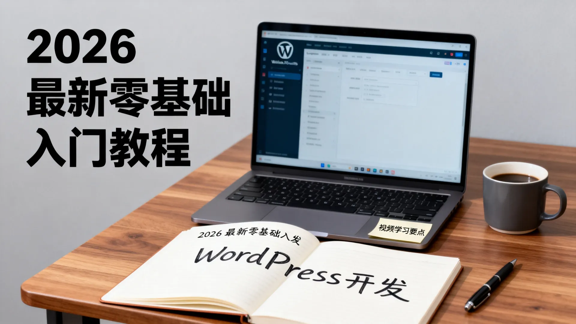 WordPress开发视频怎么学?2026最新零基础入门教程 WordPress开发视频怎么学