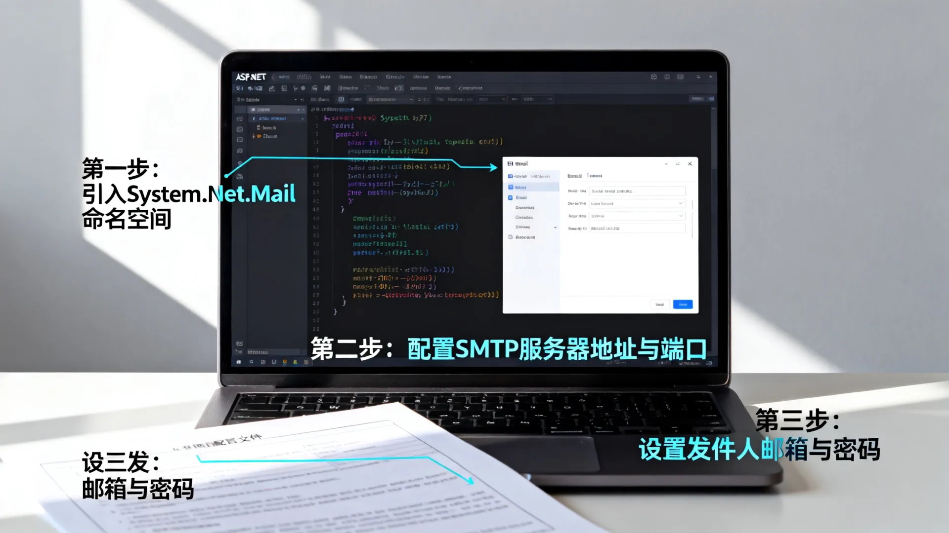 如何实现ASP.NET邮件发送功能?详细配置步骤与常见问题解决 详细配置步骤与常见问题解决
