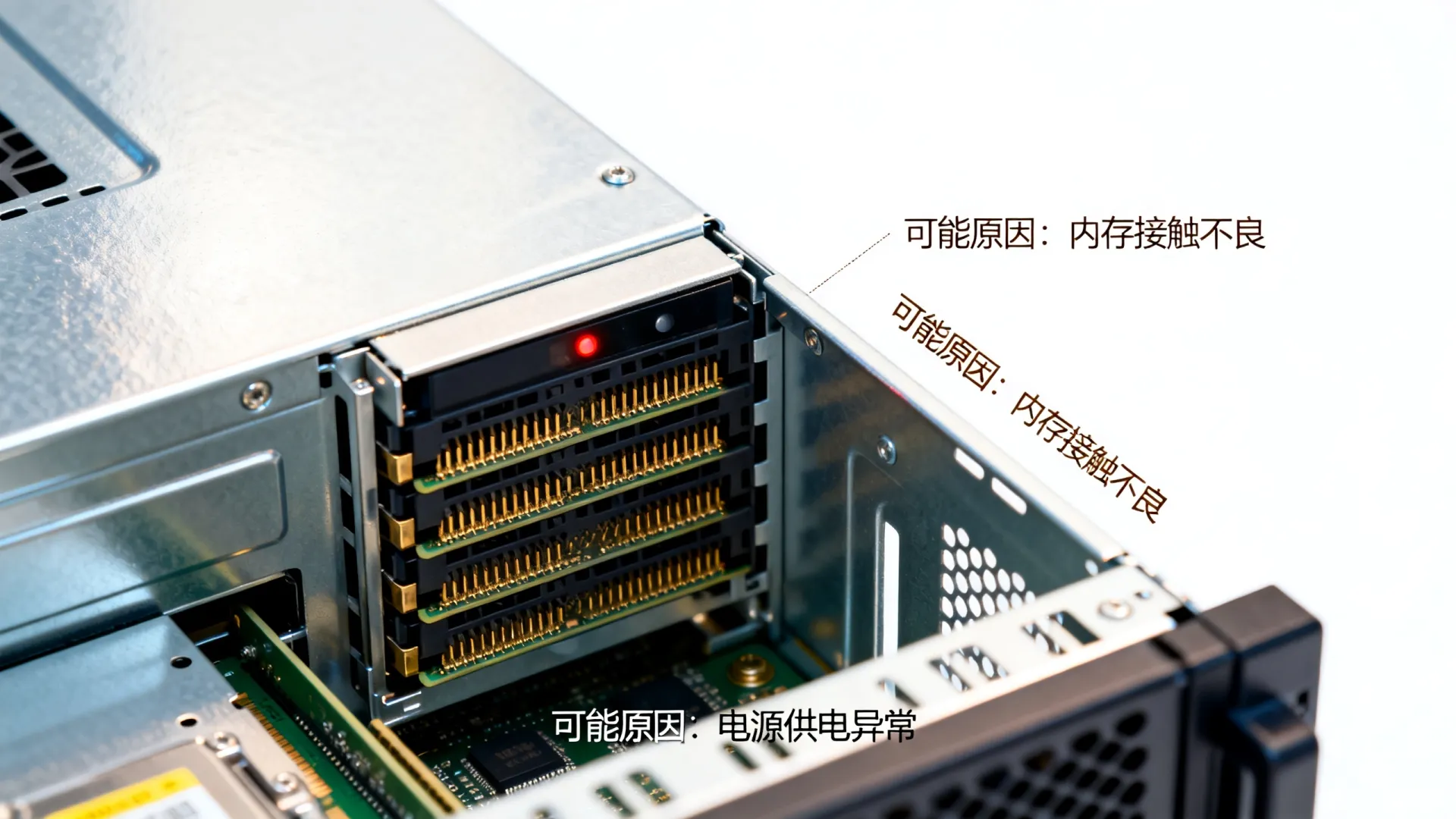 服务器机箱内存指示灯不亮怎么办,是什么原因造成的 服务器机箱内存指示灯不亮怎么办