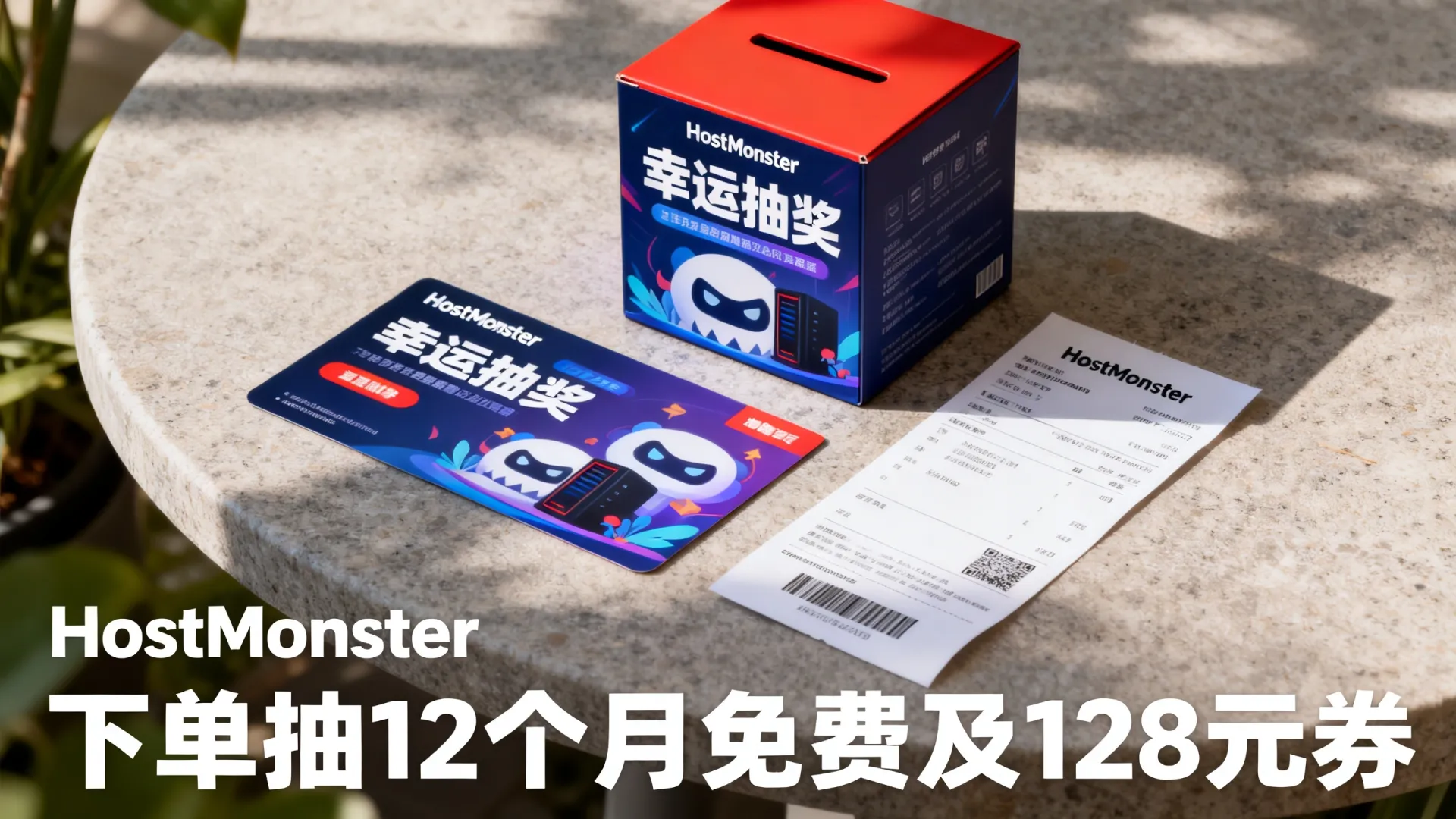 HostMonster如何参加幸运抽奖?下单抽12个月免费及128元券 HostMonster如何参加幸运抽奖