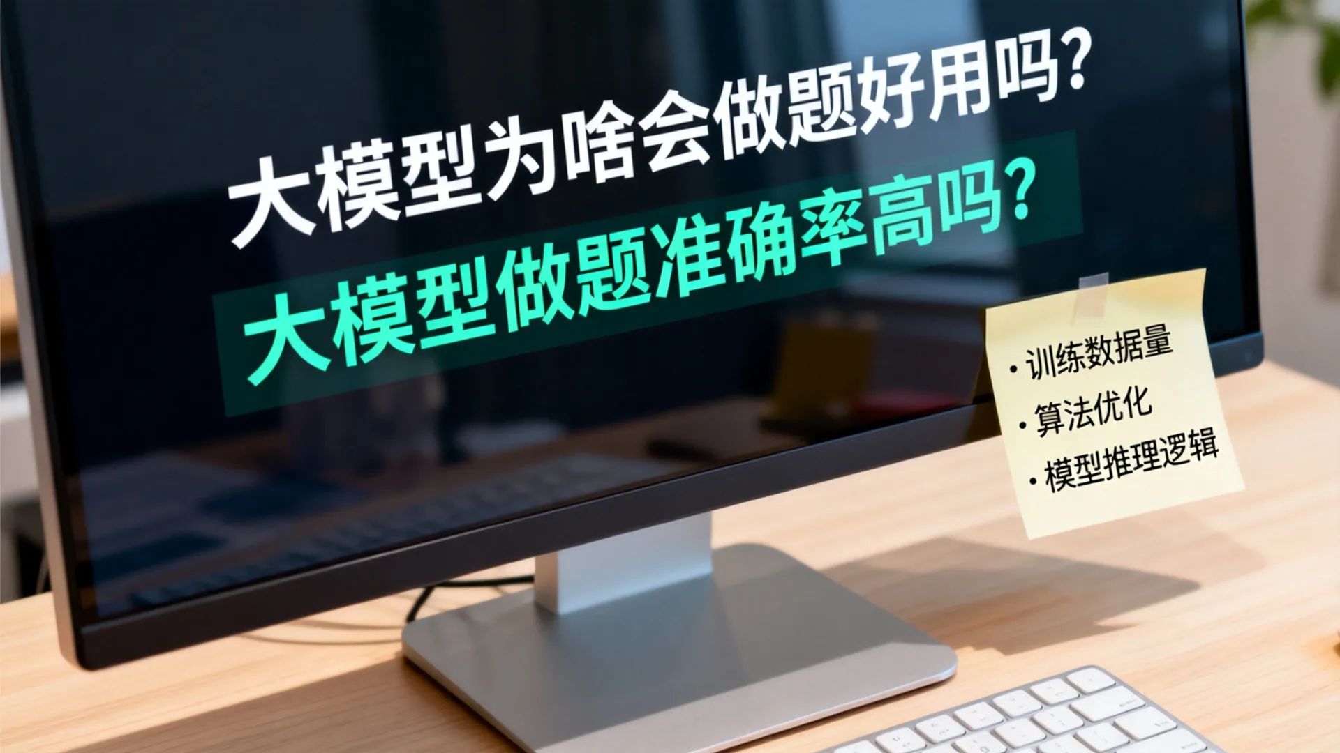 大模型为啥会做题好用吗
