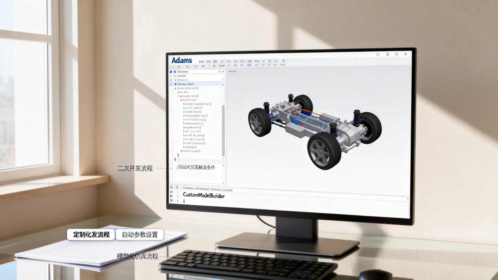 Adams二次开发怎么做?定制化建模实现自动化仿真流程 Adams二次开发怎么做?定制化建模实现自动化仿真流程