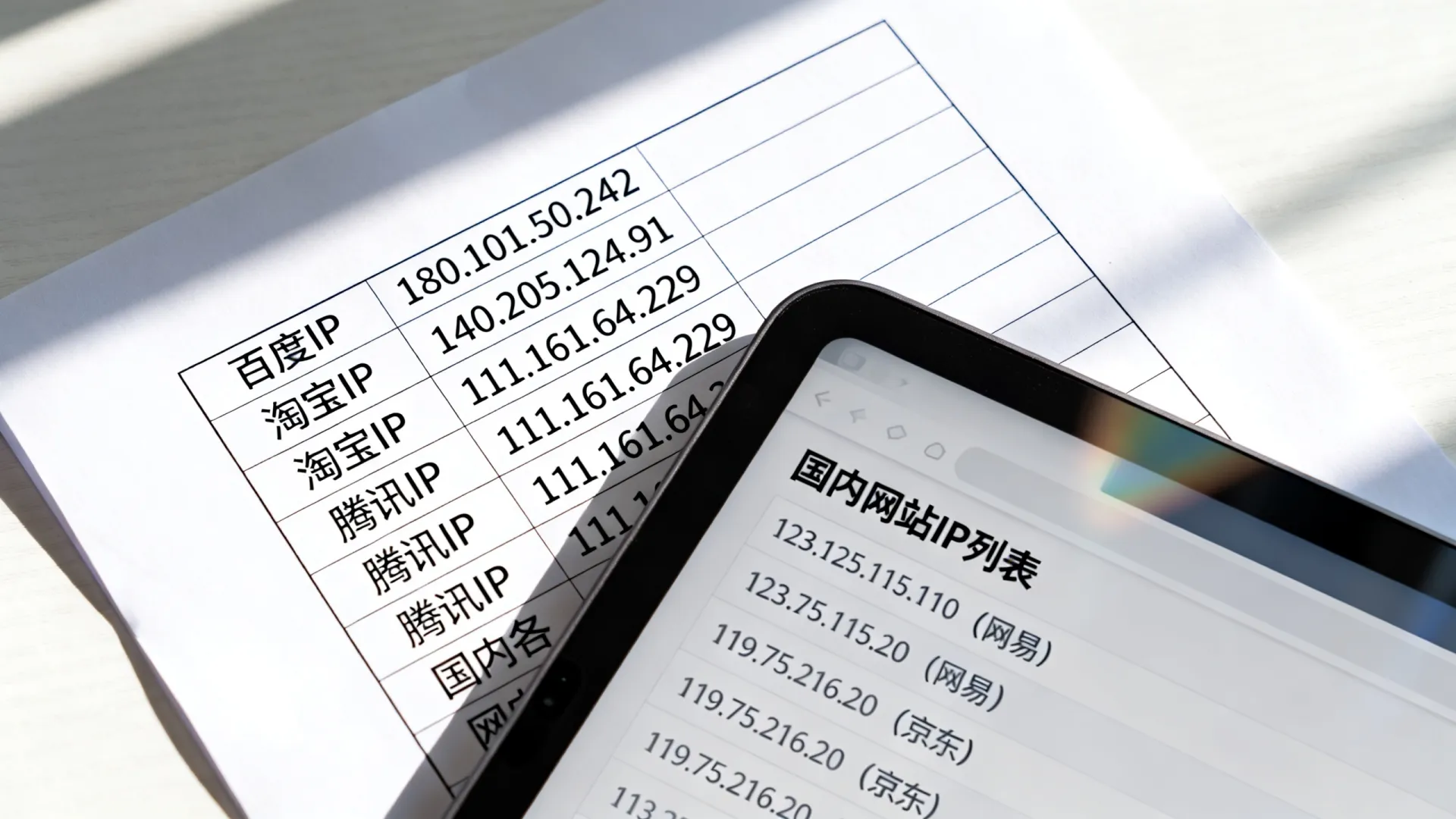 国内各大网站ip列表 国内各大网站ip列表