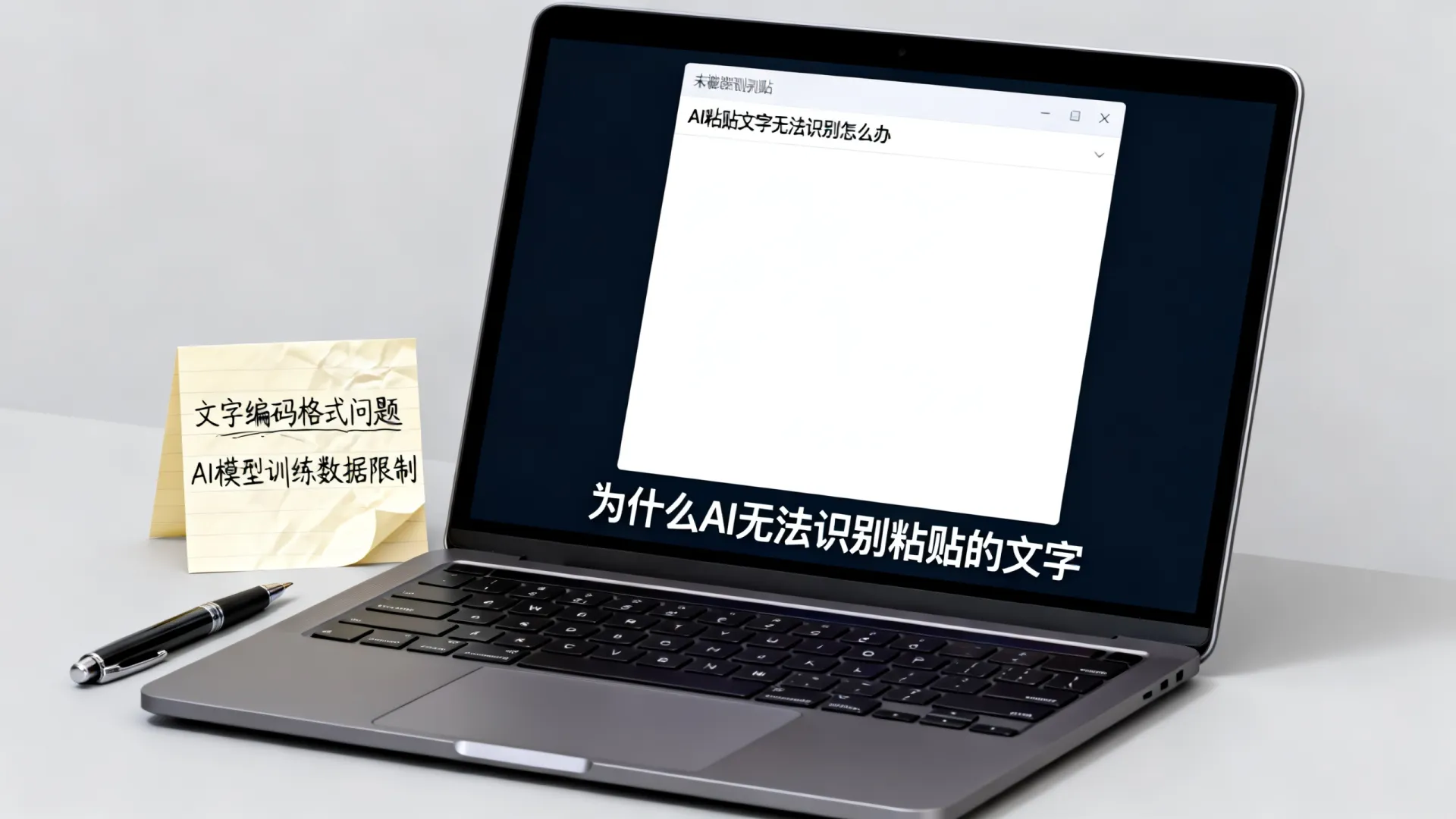 ai粘贴的文字无法识别