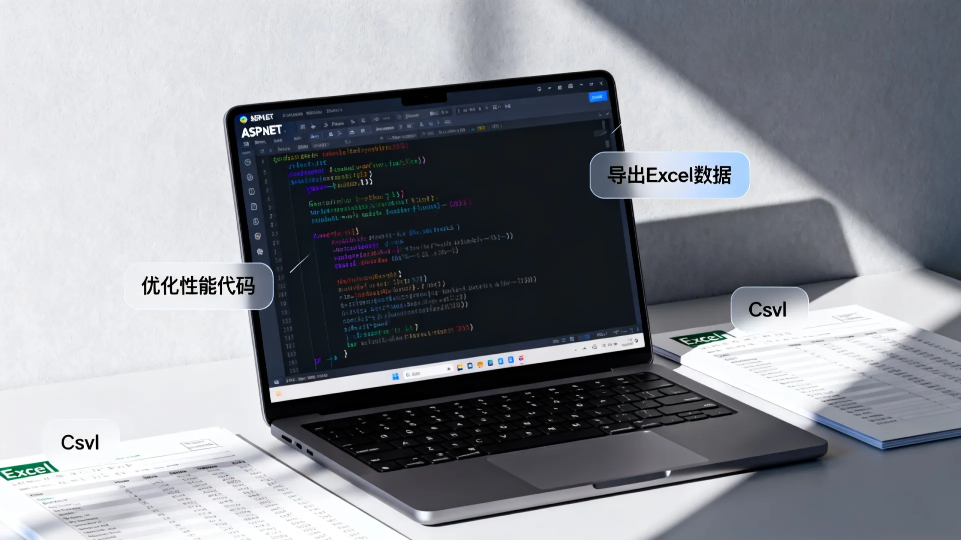 ASP.NET导出Excel/Csv数据教程,如何实现文本格式导出并优化性能? 如何实现文本格式导出并优化性能