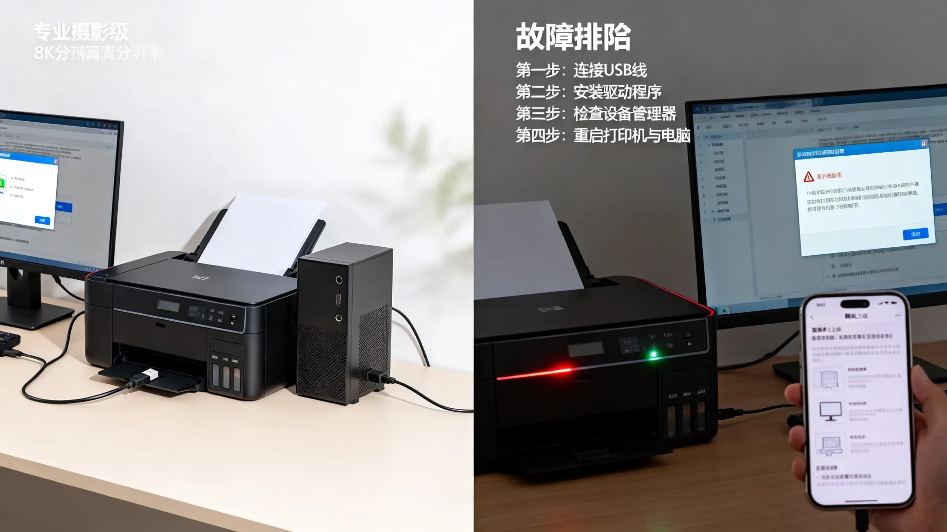 打印机连接电脑如何安装 打印机连接电脑如何安装